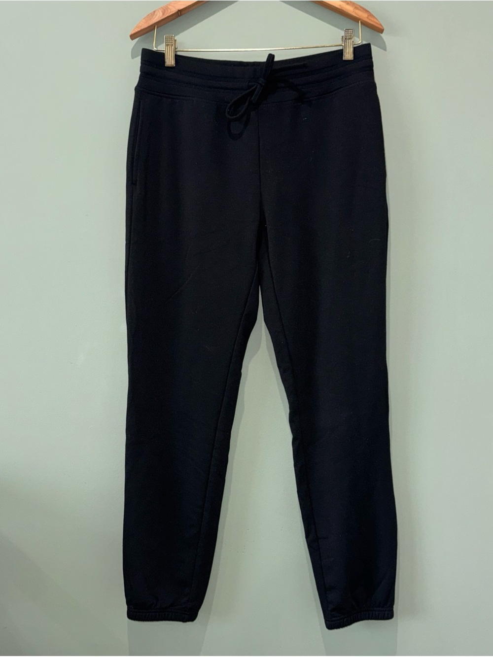 32 Degrees Cool Ladies Jogger Pull On Drawstring Waist Black Sweatpant Small